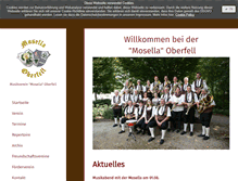 Tablet Screenshot of musikverein-oberfell.de